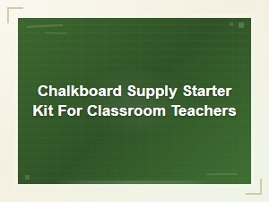 Chalkboard Supply Starter Kit for Classroom Teachers - Essential Accessories and Supplies